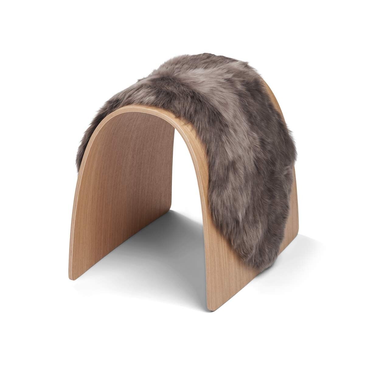 Sheep Stool cover | Langhåret | New Zealand Valnød
