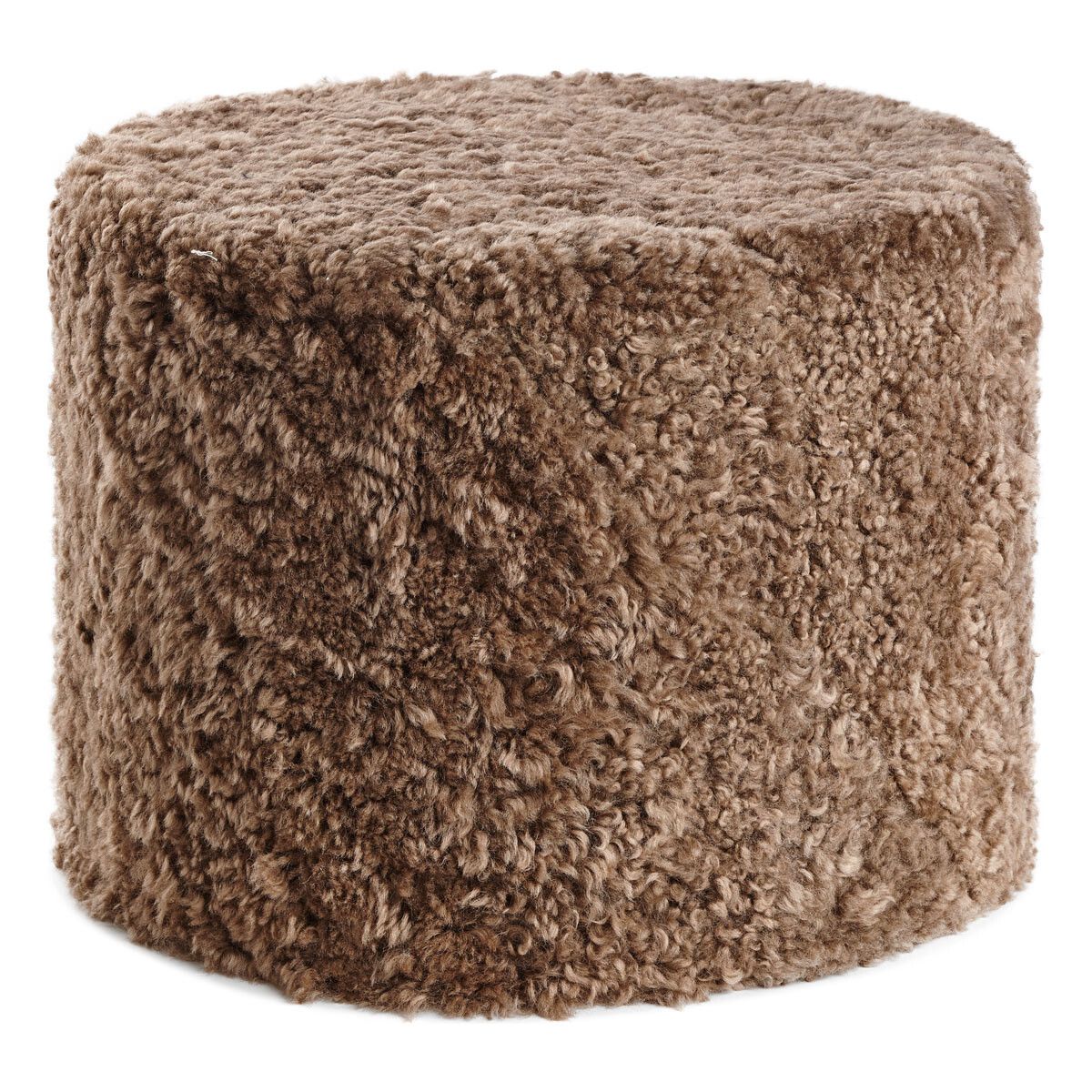 Rund puf | Korthåret | New Zealand Taupe