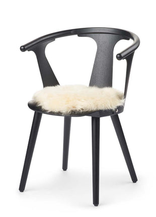 Sædehynde | Lammeskind | Langhåret | D38 cm Lys honning