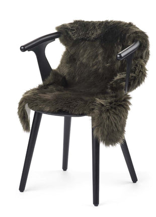 Lammeskind premium | Langhåret | New Zealand | 100x60 cm Mørkegrøn