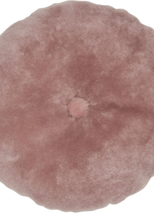 Lammeskindspude | Moccasin | Dobbeltsidet | D45 cm Lys Lilla