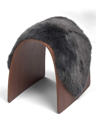 Betræk til skammel | Langhåret Mørkegrå