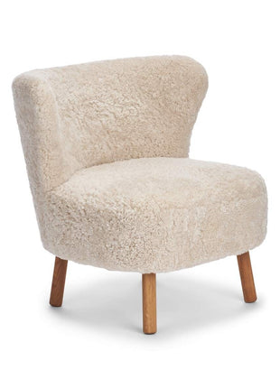 Emil lænestol | Korthåret Beige