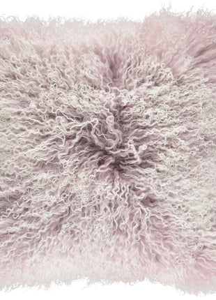 Lammeskindspude | Snow | Langhåret | 60x60 cm | 40x40 cm Sky Grå / Snetop