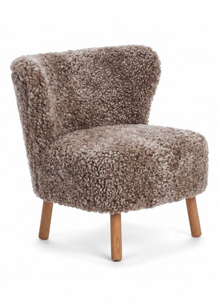 Emil Lounge Chair | Korthåret Cappuccino