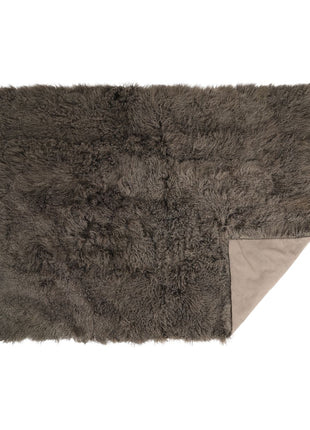 Plaid | Lammeskind | Premium | Langhåret | 180x140 cm Taupe