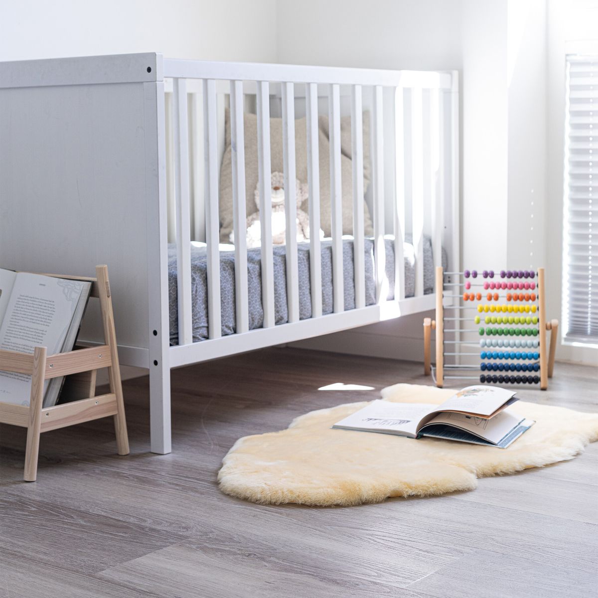 Lammeskind til børn & babyer | Perfekt til barnevognen 95 cm Creme Creme