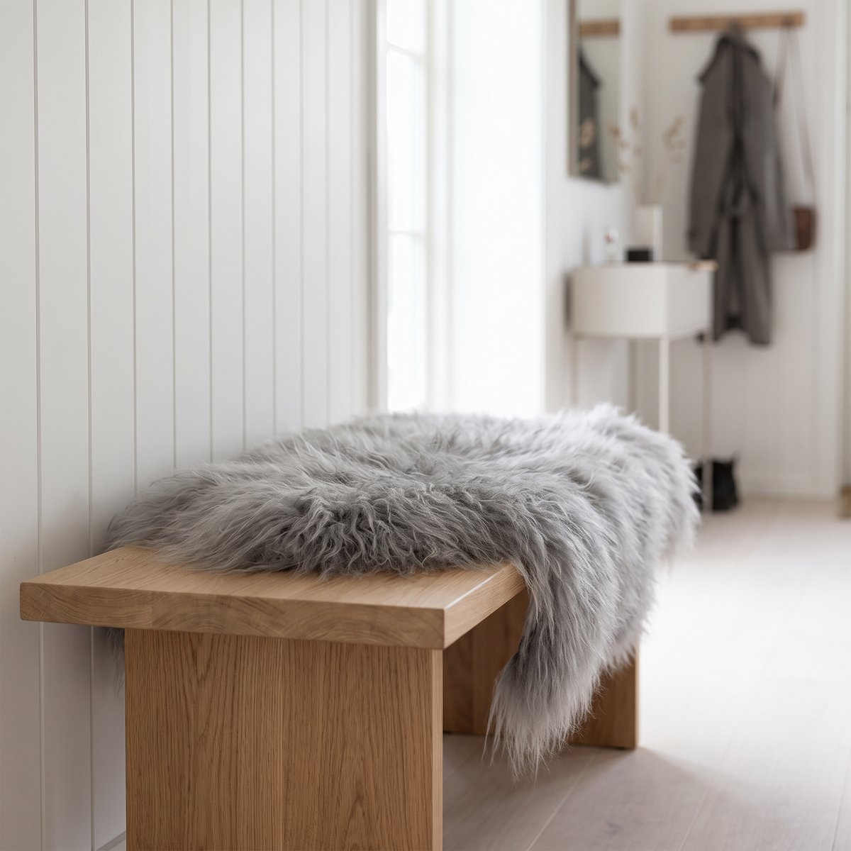 Islandsk Lammeskind | Indfarvet | 100-120x60 cm