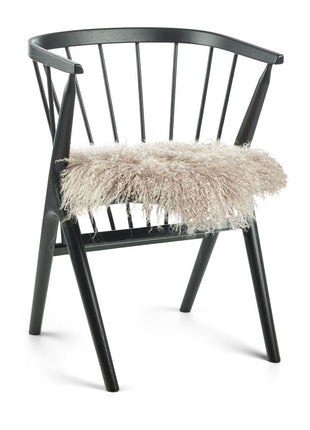 Sædehynde | Lammeskind | Langhåret | D38 cm Dove