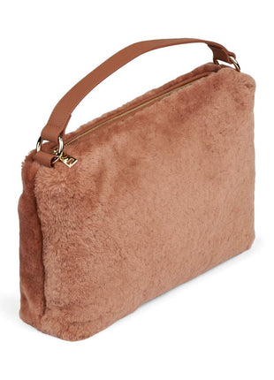 Olivia Maxi Taske Brunt læder