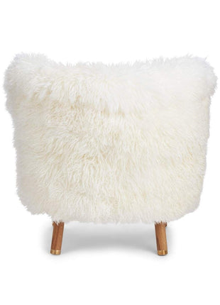 Emil lænestol | Langhåret Hvid