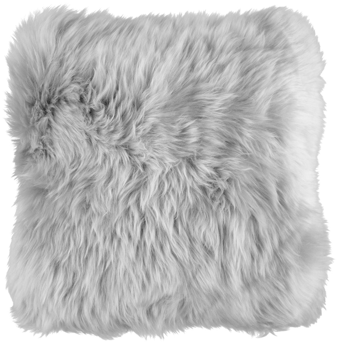 Lammeskindpude | Langhåret | New Zealand | 50x50 cm Lysegrå
