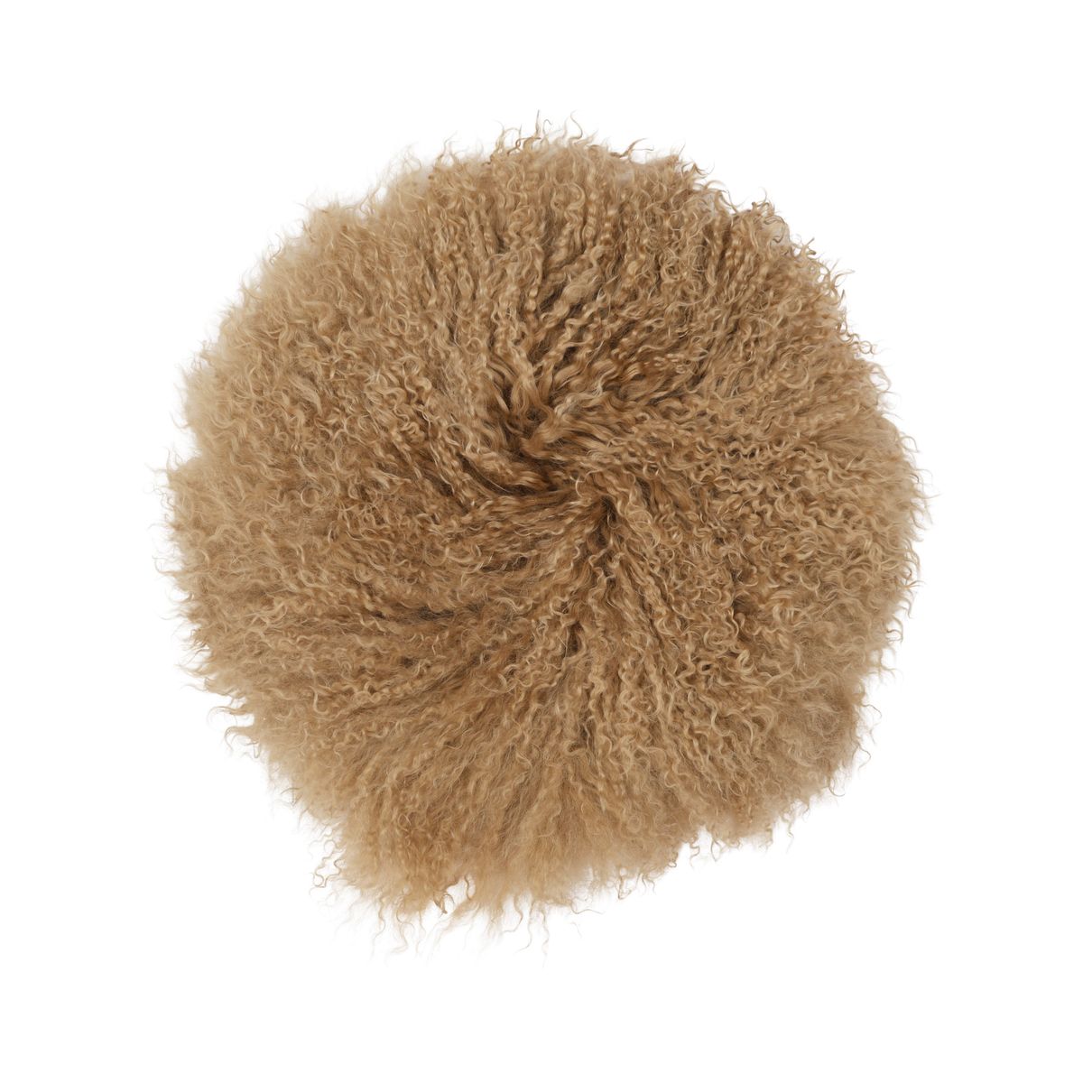 Sædehynde | Krøllet | Tibet | D34 cm Sand taupe