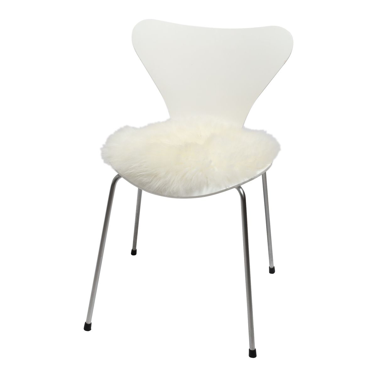 Sædehynder | Langhåret | New Zealand | 2-pak | Ø35 cm  Hvid
