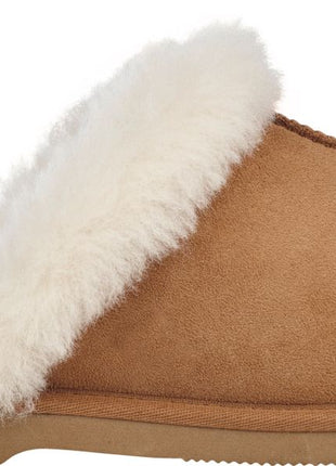 Hjemmesko | Lammeskind | Uden hælkappe Kastanje 