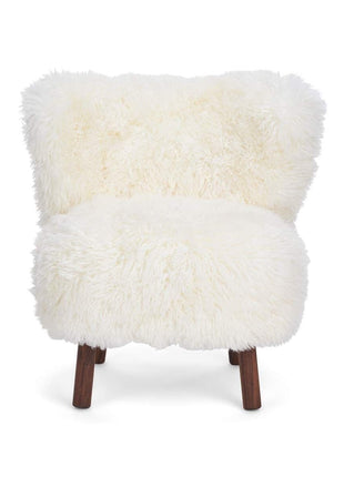 Emily lænestol | Langhåret Hvid