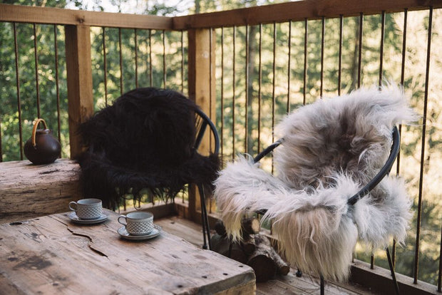 Islandsk Lammeskind | Langhåret | 90x60 cm Spottet