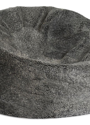 Sækkestol | Lammeskind | Korthåret | 73x74 cm | 92x93 cm Grå