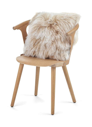 Lammeskindspude | Langhåret | 45x45 cm