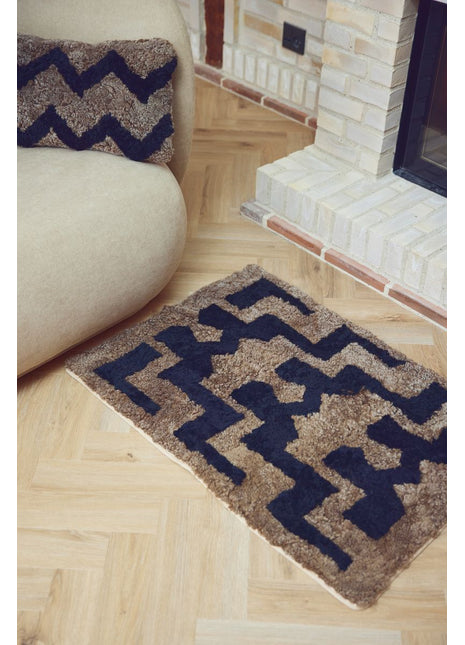 Design Gulvtæppe | PATTERN | Lammeskind | Korthåret | 70x100 cm