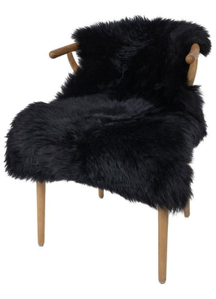 Lammeskind | Langhåret | New Zealand | 100x60 cm Sort