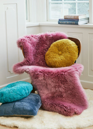 Gulvtæppe | Langhåret | New Zealand | Ø180 cm & Ø250 cm Hvid