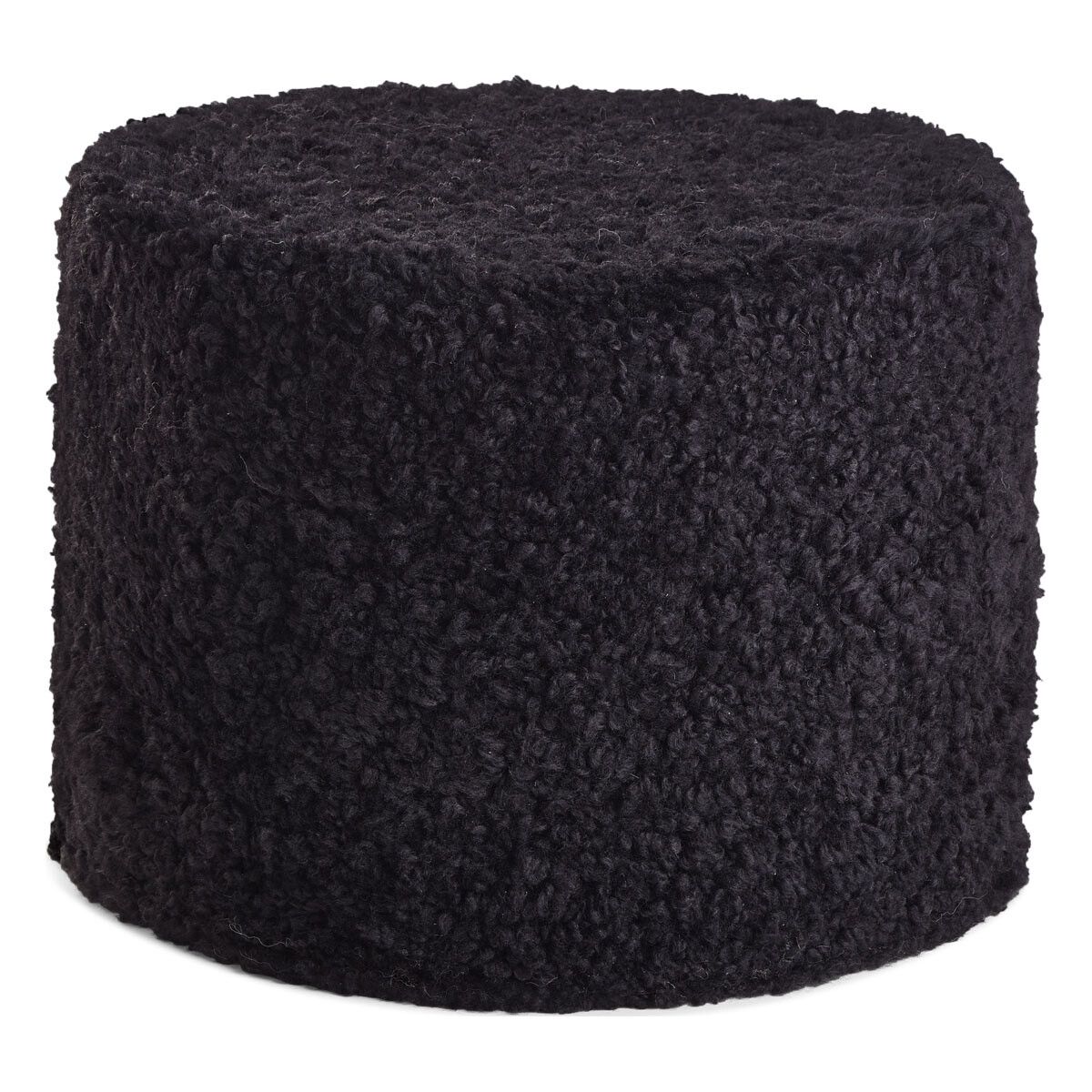Rund puf | Korthåret | New Zealand Sort
