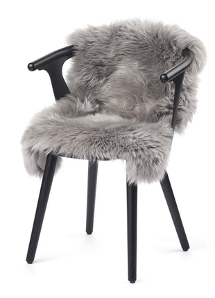 Lammeskind premium | Langhåret | New Zealand | 90x60 cm Lysegrå