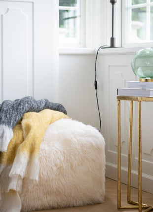 Uldtæppe | Mohair | 130x170 cm Sort