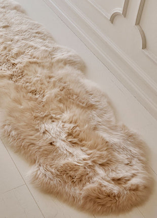 Dobbelt lammeskind premium | Langhåret | New Zealand | 180x60 cm Lilla