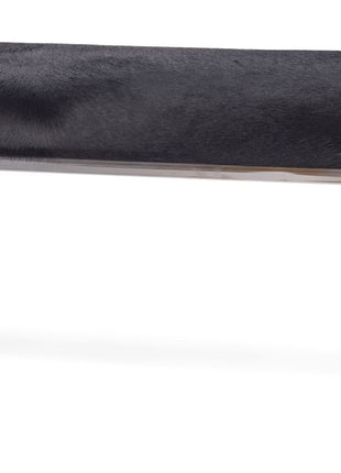 Bænk | Premium koskind | 110x42x45 cm Natur Sort