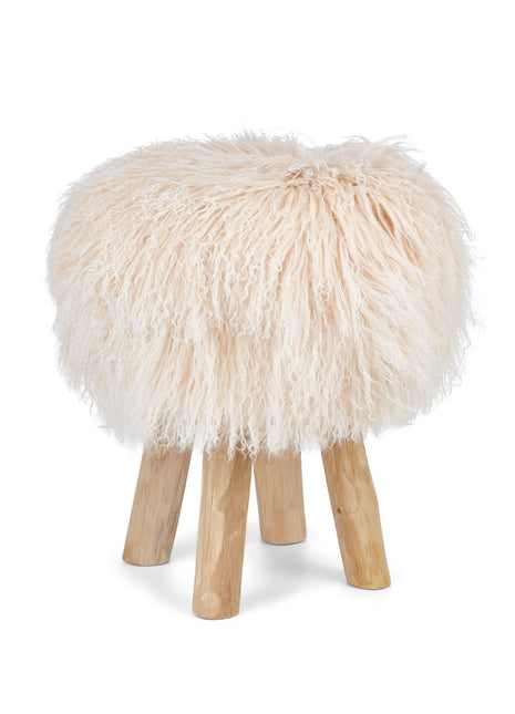 Betræk til barstol/skammel | Krøllet | Tibet | D35 cm