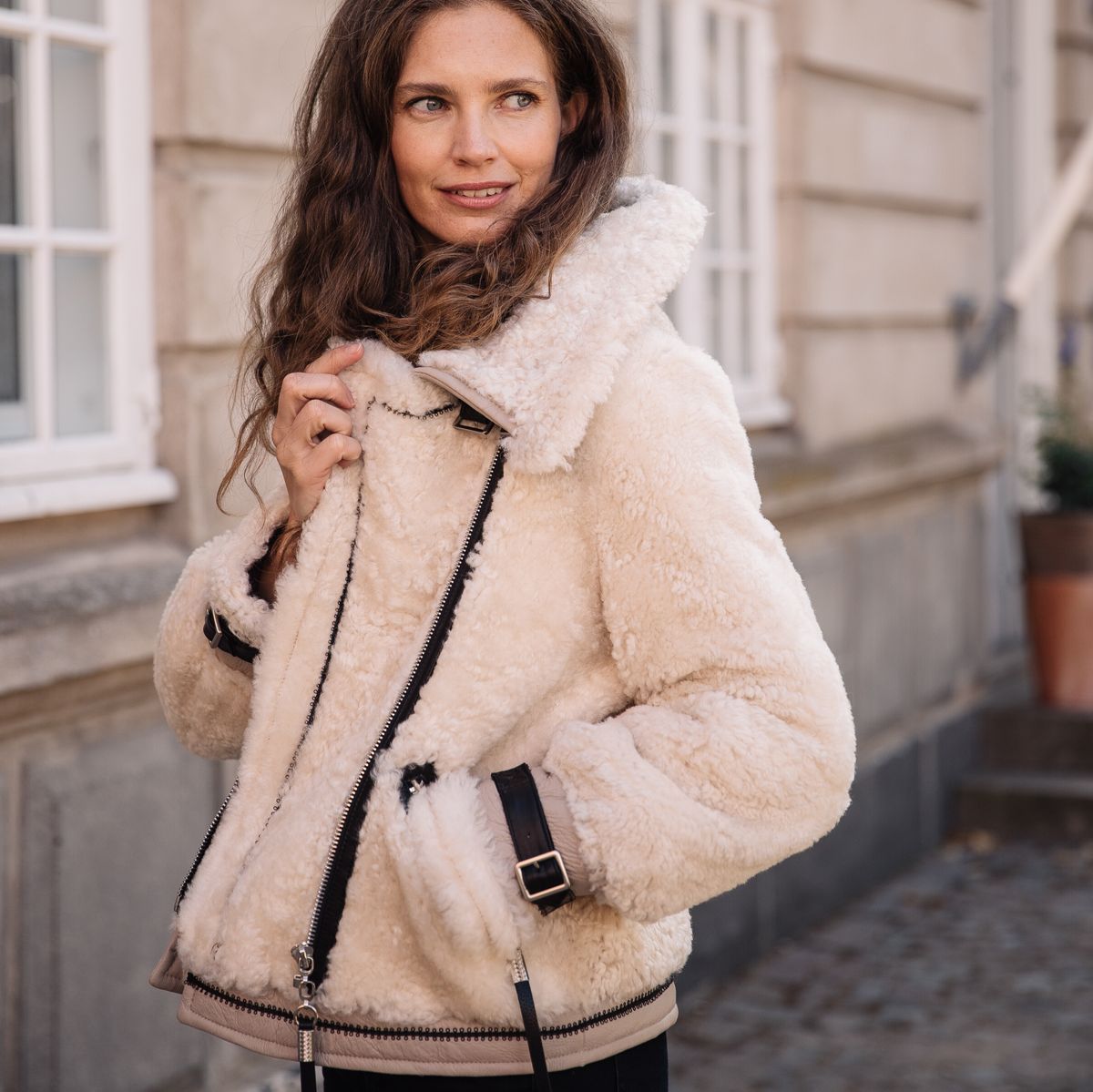 Nicki-jakke Blågrå