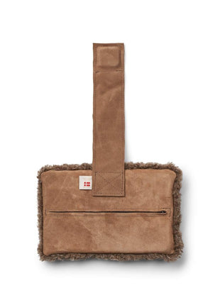 Nakkestøtte | Lammeskind | Korthåret | 30x20 cm Lysebrun