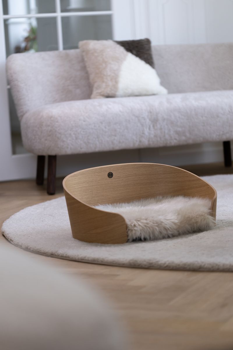 Designertæppe | Korthåret | New Zealand | Ø180 Pearl