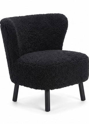 Emil Lounge Chair | Korthåret Sort
