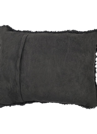 Lammeskindspude | Korthåret | New Zealand | 35x45 cm Sort