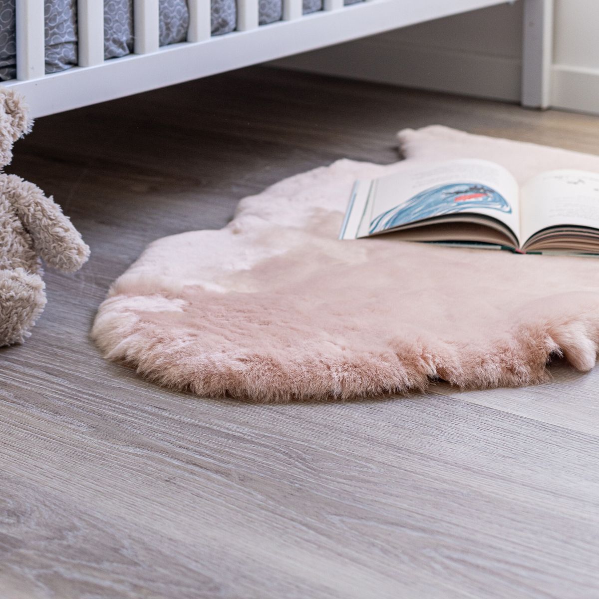 Lammeskind til børn & babyer | Perfekt til barnevognen 80 cm Lyserød