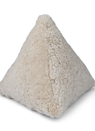 Lammeskindspude | Hematite | Korthåret | 35x35x35 cm Beige