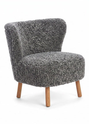 Emil Lounge Chair | Korthåret Grafitgrå