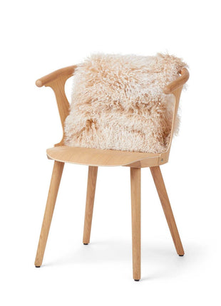 Lammeskindspude | Krøllet | Tibet | 40x40 cm