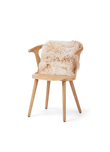 Lammeskindspude | Krøllet | Tibet | 40x40 cm