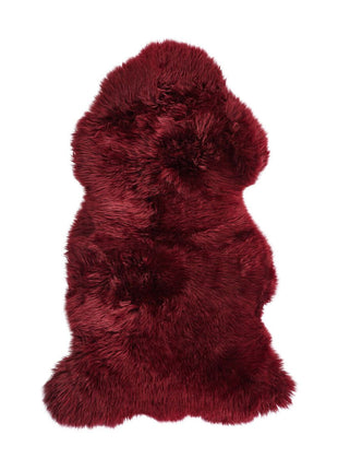 Lammeskind premium | Langhåret | New Zealand | 115x60 cm Bordeaux