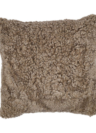 Lammeskindspude | Korthåret | New Zealand | 50x50 cm Lysebrun