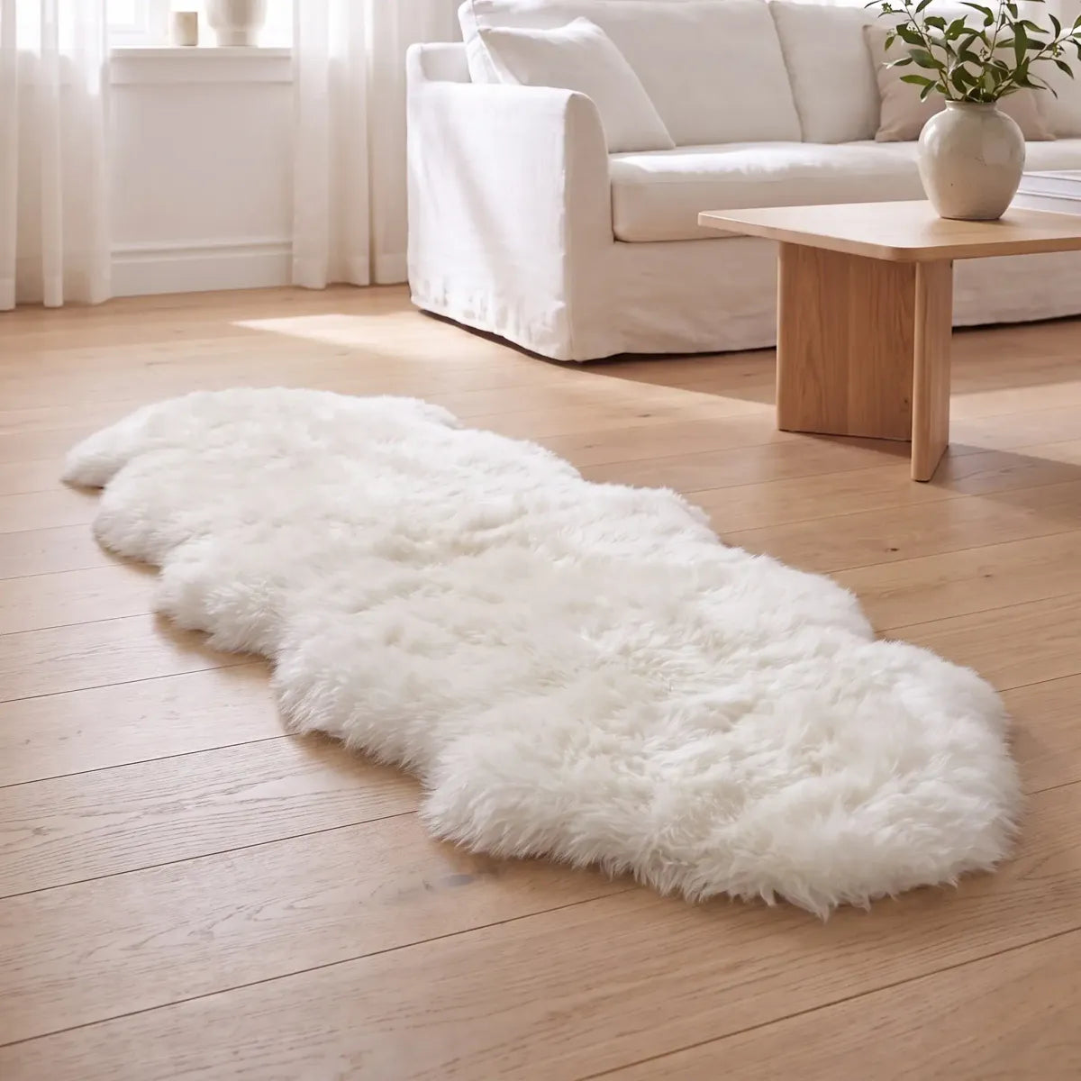 Dobbelt Lammeskind | Langhåret | 170x60 cm