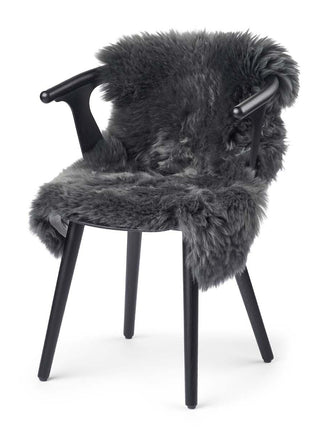 Lammeskind premium | Langhåret | New Zealand | 90x60 cm Mørkegrå