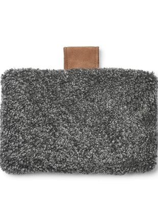 Nakkestøtte | Lammeskind | Korthåret | 30x20 cm Grå