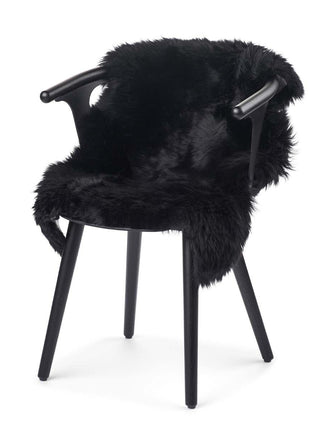 Lammeskind premium | Langhåret | New Zealand | 100x60 cm Sort