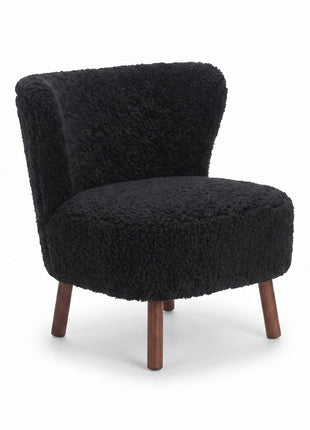 Emil Lounge Chair | Korthåret Sort