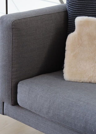 Varmedunk | Lammeskind | Moccasin | 32x22 cm Kastanje 